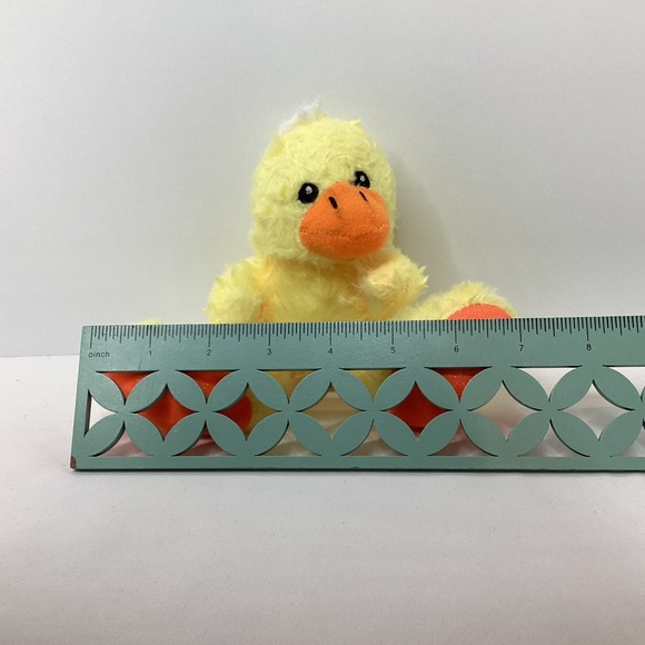 Yellow Chick Duck Plush Big Shiny Feet  Stuffed Animal Easter Farm 6" Ducky - Picture 9 of 10